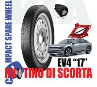 Ruotino Scorta Kia EV4 17 Pollici 5 Fori Con Cric E Astuccio Kit 155/80R17