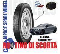 Ruotino Scorta Mercedes CLA AMG Line C174 19" 125/70 R19 Cric Chiave Sacca