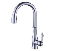 Ruoto Cucina Rotazione in Acciaio Inossidabile con spruzzatura Magnetica Finitura Nichel Spazzolato Mixer a Manico Singolo Tap per Il lavandino da Bagno e vegetale