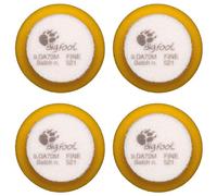 RUPES 4 cuscinetti orbitali in schiuma, sottili, gialli, Ø 54/70 mm