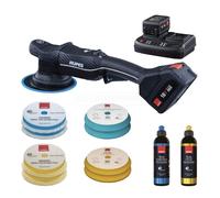 Rupes Ibrid Exzenter-Poliermaschine 21mm Hub - Ø150mm - 2 Batterie - Caricatore