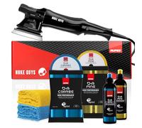 Rupes LHR15ES Bigfoot Nuke Guys Edition - Set lucidatrice eccentrica per auto, 2 lucidanti da 250 ml + 2 tamponi per lucidatura da 150 mm + 2 panni per lucidatura, corsa da 15 mm, piastra di supporto