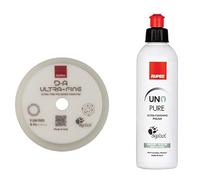 RUPES UNO PURE - Pasta lucidante lucida (250 ml) + rupe tampone per lucidatura ultrasottili (130/150 mm)