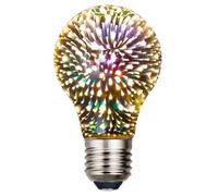 rupusiner Lampadina da fuoco lampadina 3D 3D Giallo oro E27 125lm Luci da fuoco a LED isolata da 4, 5 W Dissipazione del calore Lulbo decorativo per la barra della festa Disco KTV Luci