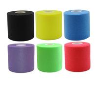 Ruqingg 6pcs previsto prevolutivo, 3 Pollici x 33ft 6 Colori Pre-grappti Atletici Elastici ad Alta Elastica, Nastro avvolgimento Sportivo Shock Shock Traspirante.