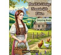 Rural Life Coloring: Mountain Girl Edition: A Serene Countryside Adventure Through 30 Wholesome Coloring Pages Featuring Beautiful Mountain Girls in Nature