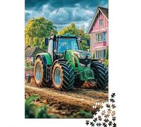 Rural Tractor Scene 1000 Pezzi Carta Vintage Farm Landscape Art Puzzle Per Adolescenti Resistente Ai Graffi Allenamento Cerebrale Regalo Di Compleanno 70x50cm/1000pcs
