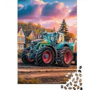 Rural Tractor Scene 1000 Pezzi Cartone Opaco Vintage Farm Landscape Art Puzzle Per Adulti Resistente Ai Graffi Allenamento Cerebrale Regalo Perfetto Relax 70x50cm/1000pcs