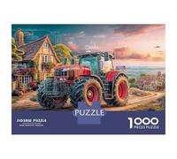 Rural Tractor Scene 1000 Pezzi Puzzle Classico Digital Art Style Vivid Puzzle Per Adulti Cartone Spesso - Ultra Difficile, Anti-stress E Relax, Ideale Per Tempo Libero Creativo 70x50cm/1000pcs
