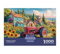 Rural Tractor Scene Cartone Di Alta Qualità Vintage Farm Scene Art Gioco Stimolante, Perfetto Per Rilassarsi Dopo Lavoro E Giornate Intense 70x50cm/1000pcs