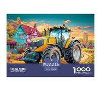 Rural Tractor Scene Cartone Spesso E Solido Colorful Countryside Illustration Ottimo Gioco Cerebrale, Per Migliorare Flessibilità Mentale E Concentrazione 52x38cm/1000pcs