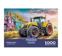 Rural Tractor Scene Durable Paper Construction Vibrant Village Landscape Fun Challenging Game, Suitable for Adults And Teenagers in Relaxing Hours 70x50cm/1000pcs