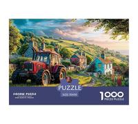 Rural Tractor Scene Durable Paper Pastoral Countryside Art Fun Brain Challenge, Suitable for Adults Seeking Relaxing And Rewarding Hobbies 70x50cm/1000pcs