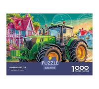Rural Tractor Scene Pezzi Adattamento Sicuro Cartoon Rural Scene Scelta Regalo Perfetta Per Compleanni, Anniversari E Occasioni Speciali 70x50cm/1000pcs