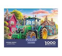 Rural Tractor Scene Pezzi Adattamento Sicuro Cartoon Village Landscape Scelta Regalo Perfetta Per Compleanni, Anniversari E Occasioni Speciali 52x38cm/1000pcs