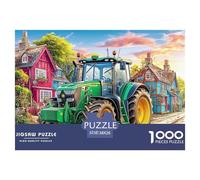 Rural Tractor Scene Pezzi Adattamento Sicuro Cartoon Village Landscape Scelta Regalo Perfetta Per Compleanni, Anniversari E Occasioni Speciali 38x26cm/1000pcs