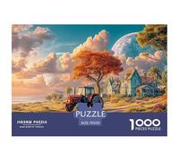 Rural Tractor Scene Pezzi Adattamento Sicuro Fantasy Landscape Art Scelta Regalo Perfetta Per Compleanni, Anniversari E Occasioni Speciali 70x50cm/1000pcs