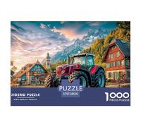 Rural Tractor Scene Pezzi Struttura Solida Alpine Rural Scene Perfetto Per Rafforzare Capacità Di Problem Solving E Godersi Il Tempo Libero 38x26cm/1000pcs