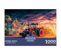 Rural Tractor Scene Pezzi Struttura Solida Fantasy Rural Landscape Style Perfetto Per Rafforzare Capacità Di Problem Solving E Godersi Il Tempo Libero 38x26cm/1000pcs