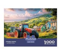 Rural Tractor Scene Premium Cardboard Vibrant Countryside Illustration Fun Relaxing Game, Great for Unwinding, Reducing Pressure And Enjoying Life 70x50cm/1000pcs
