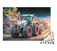 Rural Tractor Scene Puzzle Da 1000 Pezzi Digital Art Style Vibrant Perfetto Per Le Serate Di Puzzle in Famiglia, Adulti E Bambini 52x38cm/1000pcs
