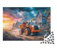 Rural Tractor Scene Puzzle Da 1000 Pezzi Digital Fantasy Art Sfidante E Di Ingegno Per Tutte Le Età 52x38cm/1000pcs