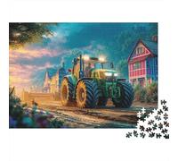 Rural Tractor Scene Puzzle Da 1000 Pezzi Vintage Farm Landscape Style Sfida Di Ingegno Per Tutte Le Età 70x50cm/1000pcs