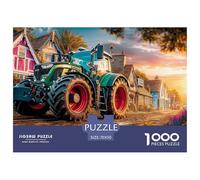 Rural Tractor Scene Quality Construction Vintage Countryside Farm Ideal Gift for Puzzle Fans, Adults And Teenagers Who Love Brain Games 70x50cm/1000pcs