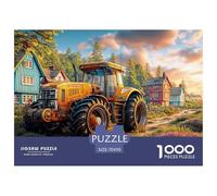 Rural Tractor Scene Securely Fitted Pieces Vintage Farm Vehicle Style Suitable for Long Hour Relaxation, Brain Training And Personal Leisure Time 70x50cm/1000pcs
