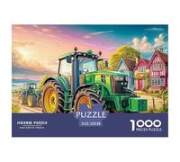 Rural Tractor Scene Smooth Surface Vintage Farm Landscape Art Excellent Hobby Gift, Adults, Teenagers And Puzzle Enthusiasts 52x38cm/1000pcs