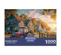 Rural Tractor Scene Sturdy Paper Pieces Vintage Farm Landscape Ideal for Training Logical Thinking, Memory And Concentration in Free Time 38x26cm/1000pcs