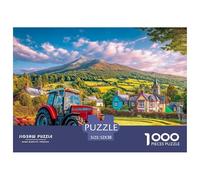 Rural Tractor Scene Thick Sturdy Cardboard Pastoral Countryside Art Excellent Brain Game, Suitable for Improving Mental Flexibility And Focus 52x38cm/1000pcs