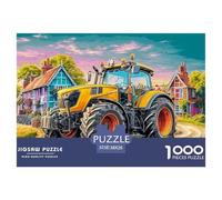 Rural Tractor Scene Thick Sturdy Cardboard Vibrant Countryside Illustration Excellent Brain Game, Suitable for Improving Mental Flexibility And Focus 38x26cm/1000pcs