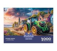 Rural Tractor Scene Thick Sturdy Cardboard Vintage Countryside Painting Excellent Brain Game, Suitable for Improving Mental Flexibility And Focus 70x50cm/1000pcs