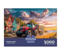 Rural Tractor Scene Thick Sturdy Cardboard Vintage Farm Landscape Art Excellent Brain Game, Suitable for Improving Mental Flexibility And Focus 70x50cm/1000pcs