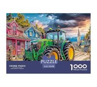 Rural Tractor SceneDeluxe Jigsaw Puzzles for Adults vibrant Countryside Painting Featuring 1000 Intricate And Challenging Educational Puzzle Pieces - Crafted to Be An Exceptional Gift Jigsaw Puzzles F