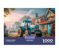 Rural Tractor SceneDeluxe Jigsaw Puzzles for Adults Vintage Countryside Farm Featuring 1000 Intricate And Challenging Educational Puzzle Pieces - Crafted to Be An Exceptional Gift Jigsaw Puzzles for A