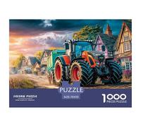 Rural Tractor SceneDeluxe Jigsaw Puzzles for Adults Vintage Countryside Painting Featuring 1000 Intricate And Challenging Educational Puzzle Pieces - Crafted to Be An Exceptional Gift Jigsaw Puzzles F