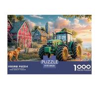 Rural Tractor SceneFormidable 1000-Piece Jigsaw Puzzles for Adults Vintage Countryside Painting An Odyssey of Impossible, Hard, And Difficult Challenging Puzzle Educational Games - The Ultimate Gift F