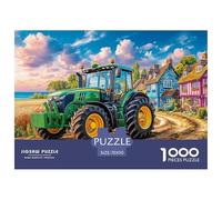 Rural Tractor SceneHigh-Quality Jigsaw Puzzles for Adults Vibrant Countryside Illustration A Collection of 1000 Advanced And Challenging Educational Puzzle Pieces - A Rewarding And Intellectual Gift O