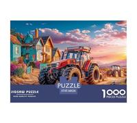 Rural Tractor SceneJigsaw Puzzles for Adults vibrant Sunset Landscape Featuring 1000 Advanced And Challenging Educational Games - These Serve As The Quintessential Gift Jigsaw Puzzles for Adults And K