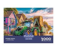 Rural Tractor SceneMaster-Level Jigsaw Puzzles for Adults Vintage Farm Landscape Style Embark on A 1000-Piece Advanced And Challenging Puzzle Games Journey - Positioned As The Ultimate Gift Jigsaw Puz