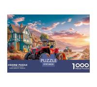 Rural Utility Vehicle Smooth Surface Vintage Countryside Scene Excellent Hobby Gift, Adults, Teenagers And Puzzle Enthusiasts 38x26cm/1000pcs