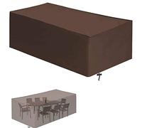 RURGLY 180x180x90cm Copertura Tavolo Esterno, Copritavolo Esterno Impermeabile Telo Oxford 420D, Copertura Mobili Giardino, Copri Tavolo da Esterno, Telo per Mobili da Giardino