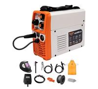 RURIS AS130FULL Welding Machine MMA/MIG/TIG + Accessori: maschera, martello/spazzola, elettrodi, magnete, guanti, solar Welding Helmet, Apron, 0,8 mm Welding Wire.
