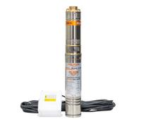 Ruris QDDA1.8-100-1.1 Pompa sommergibile 1100 W Portata 1,8 m3/h Scarico 100 m Stator Rame Aqua 104-1100 W Cavo 30 m con pannello di controllo