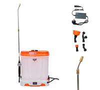 RURIS Spruzzatore Elettrico RSE 1200 - Serbatoio 12 L, Batteria 12 V 8 Ah, Autonomia 4 ore, Manometro, Display LED, Lancia in metallo, 4 ugelli inclusi