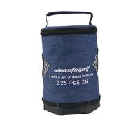 Rurunklee Borsa da golf, borsa per palloni da golf, borsa cilindrica con grande capacità e chiusura lampo, portatile, pieghevole, leggera sacca da golf per pallina da golf,