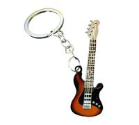 Rurunklee Chitarra Portachiavi Basso Portachiavi per Bambini High-end Portachiavi Auto Chitarra Elettrica Portachiavi, C, Refer to description