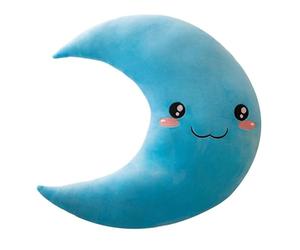 Rurunklee Cuscino luna - 35 cm cuscino luna per bambini - Cuscino per la cameretta dei bambini - perfetto per il sonno di mezzogiorno - cuscino mezzaluna - portate freschezza e cambiate vostro